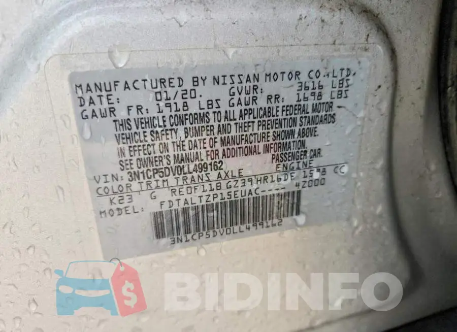 3N1CP5DV0LL499162 Photo# 13