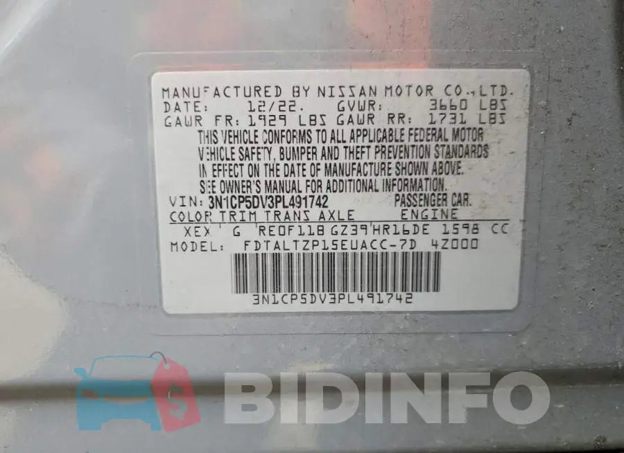 3N1CP5DV3PL491742 Photo# 14