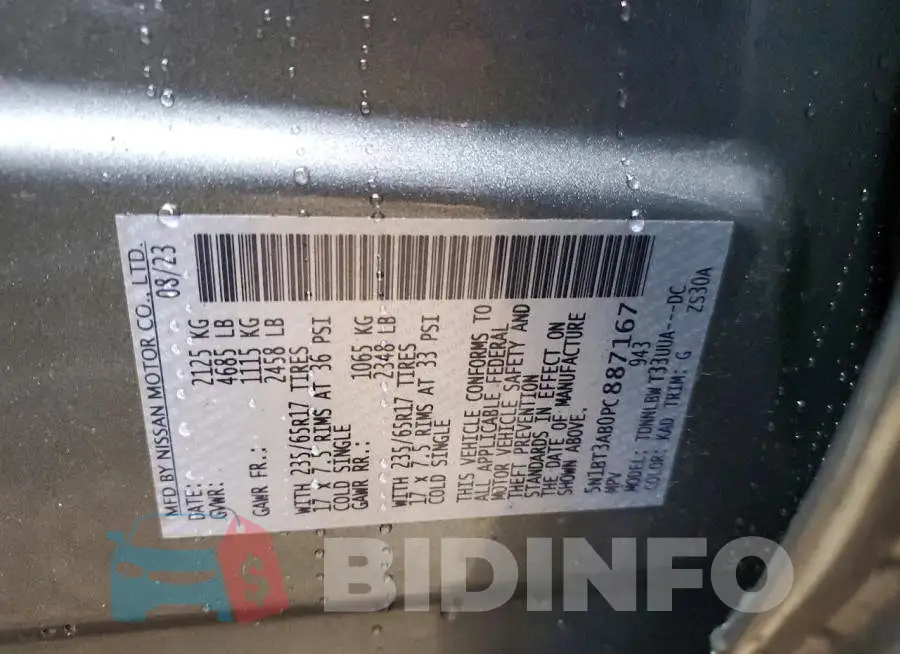 5N1BT3AB0PC887167 Photo# 13