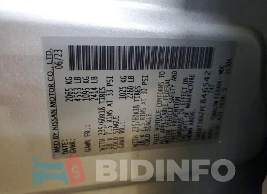 5N1BT3BA7PC846542 Photo# 12