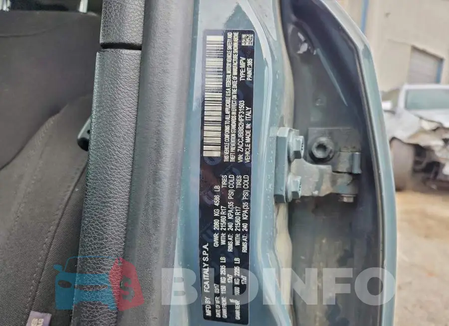 ZACCJBBB2HPF31503 Photo# 13