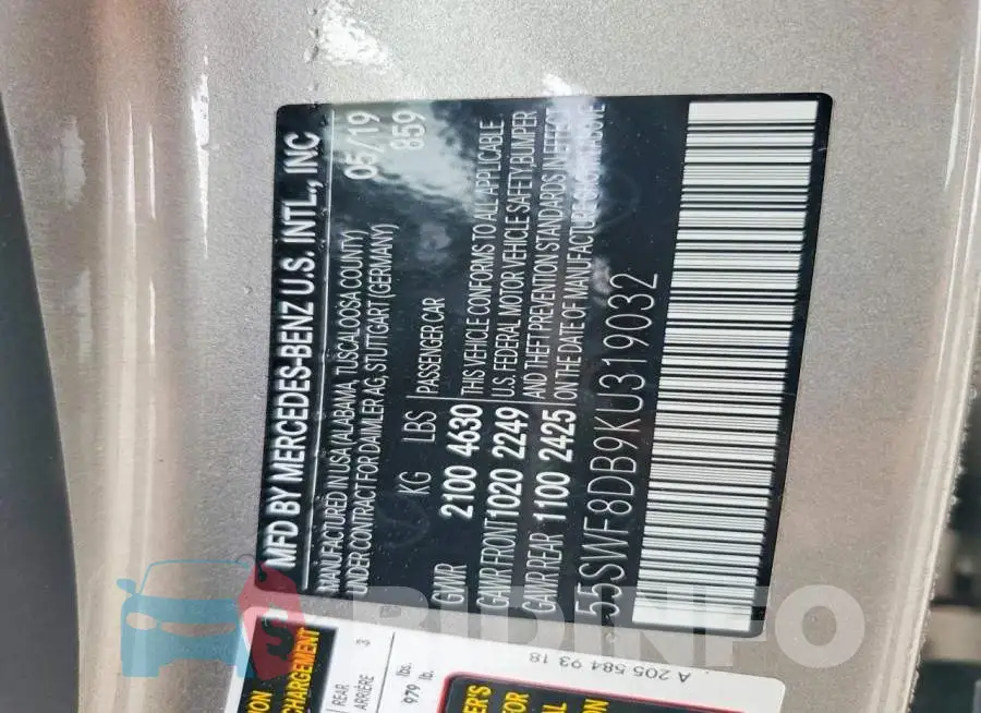 55SWF8DB9KU319032 Photo# 12