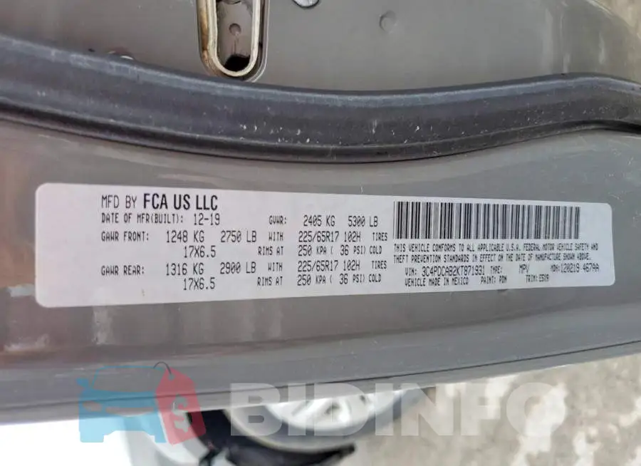 3C4PDCAB2KT871931 Photo# 13
