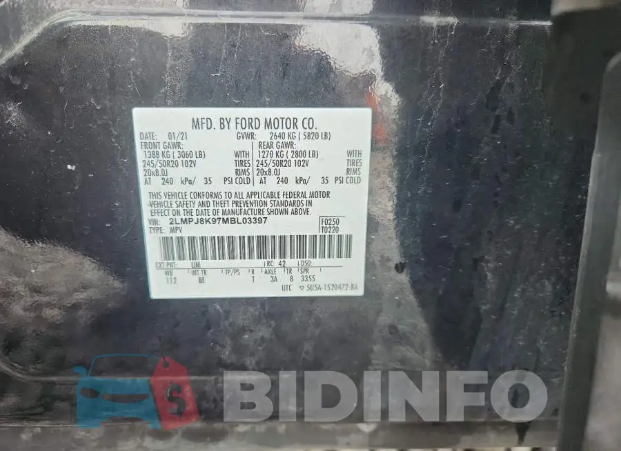 2LMPJ8K97MBL03397 Photo# 13