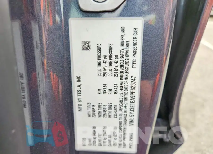 5YJ3E1EA9PF623747 Photo# 14