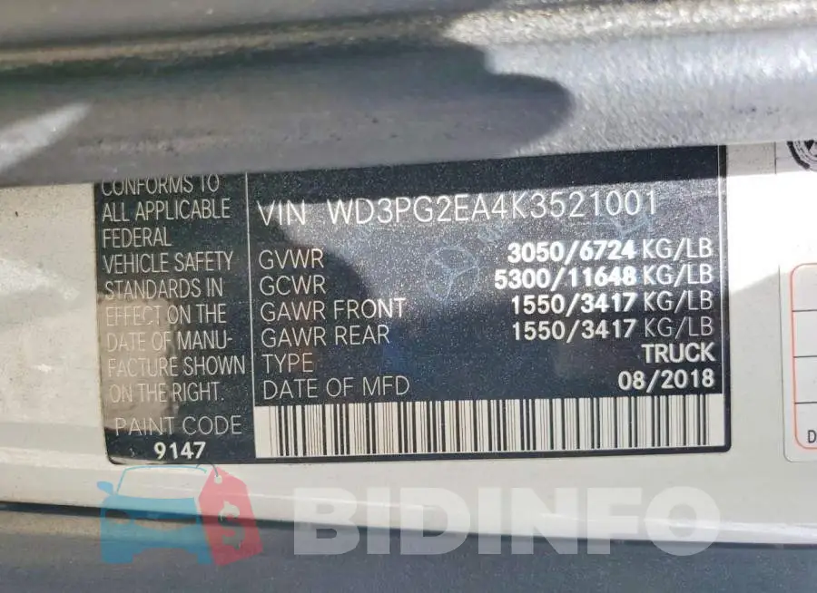 WD3PG2EA4K3521001 Photo# 13