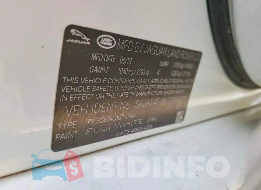 SAJAE4FX8LCP58075 Photo# 13
