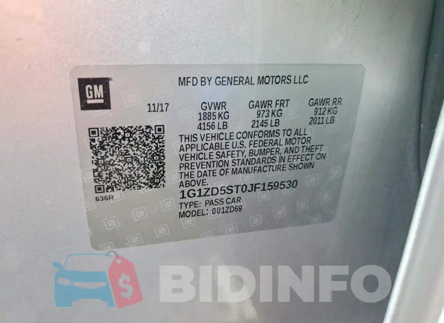 1G1ZD5ST0JF159530 Photo# 12