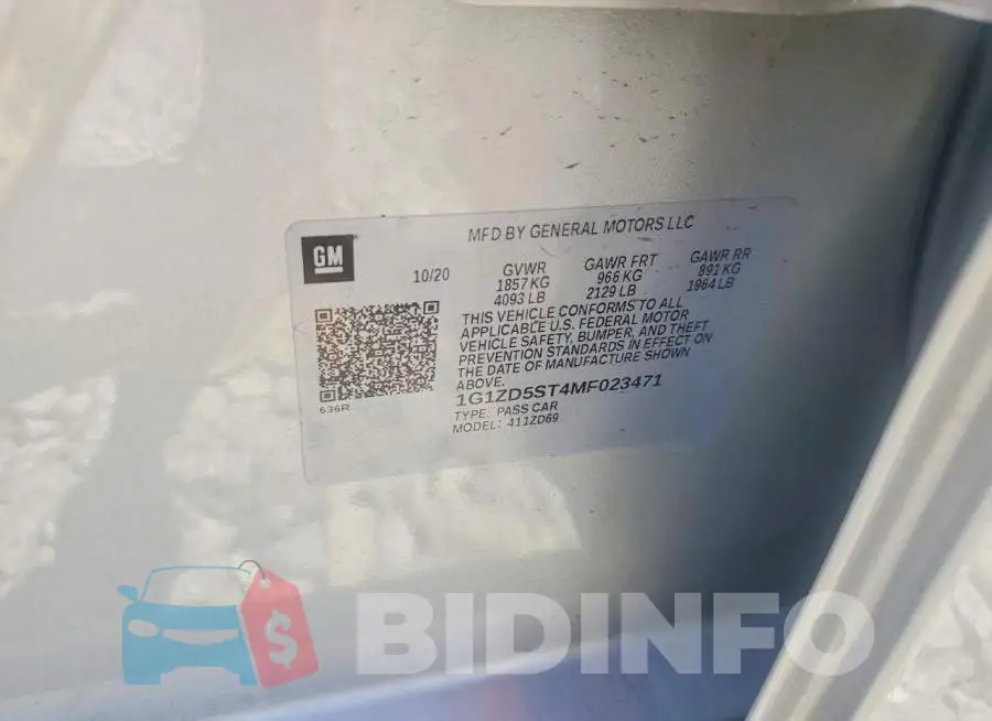 1G1ZD5ST4MF023471 Photo# 12