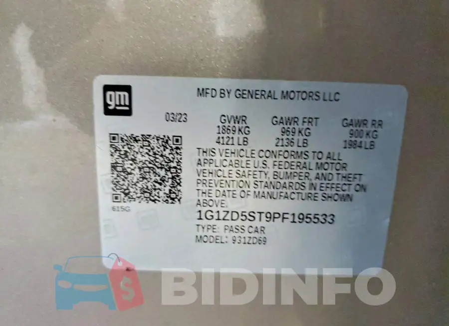 1G1ZD5ST9PF195533 Photo# 12