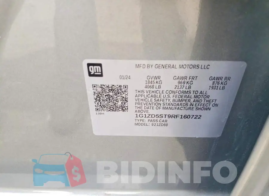 1G1ZD5ST9RF160722 Photo# 13