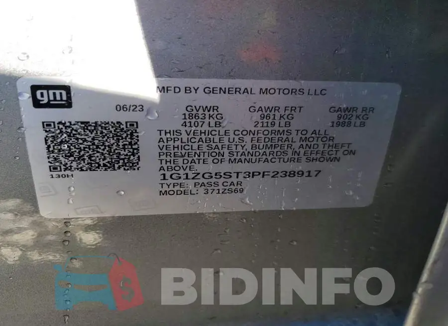 1G1ZG5ST3PF238917 Photo# 12