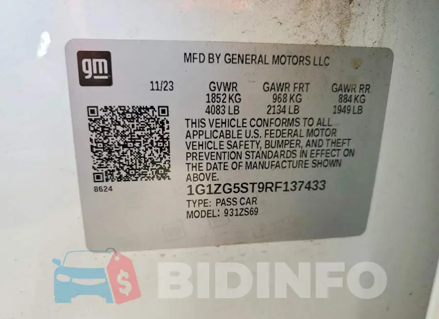 1G1ZG5ST9RF137433 Photo# 12