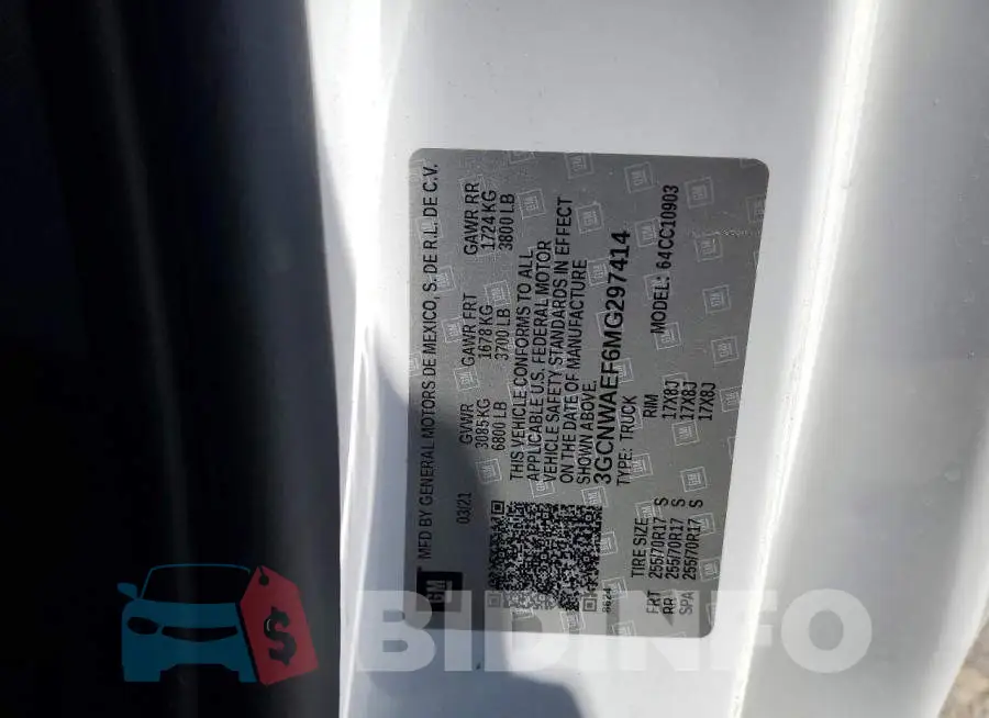3GCNWAEF6MG297414 Photo# 13