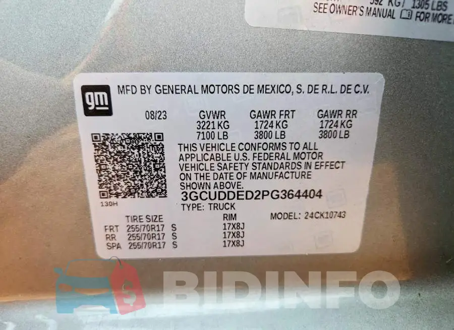 3GCUDDED2PG364404 Photo# 12