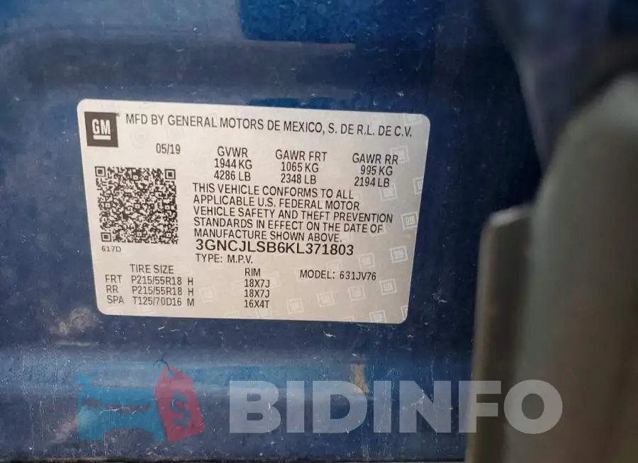3GNCJLSB6KL371803 Photo# 12