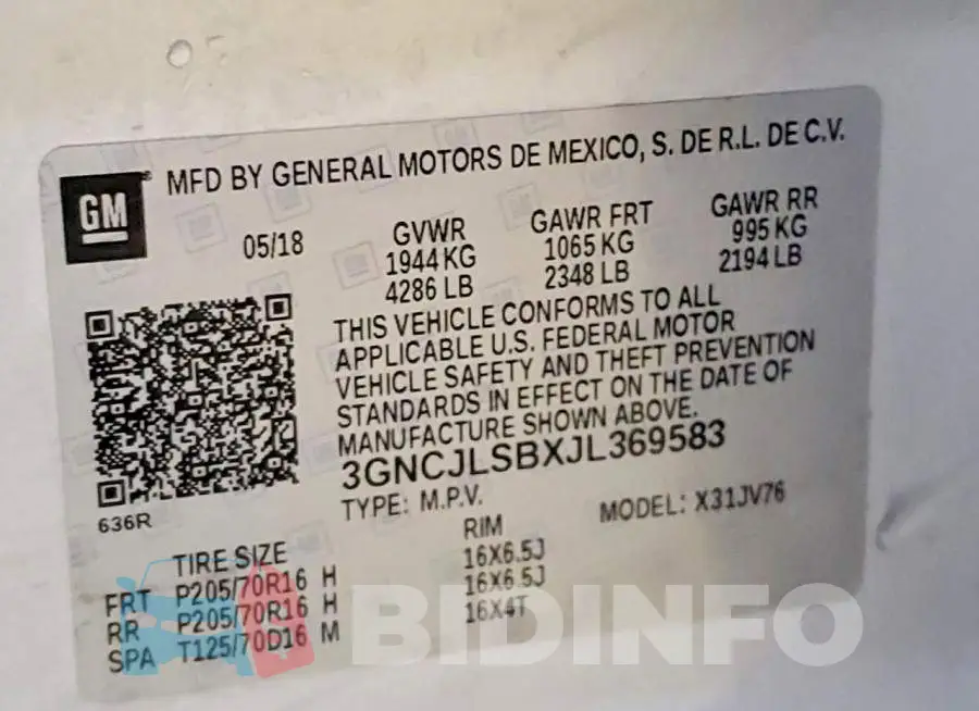 3GNCJLSBXJL369583 Photo# 13