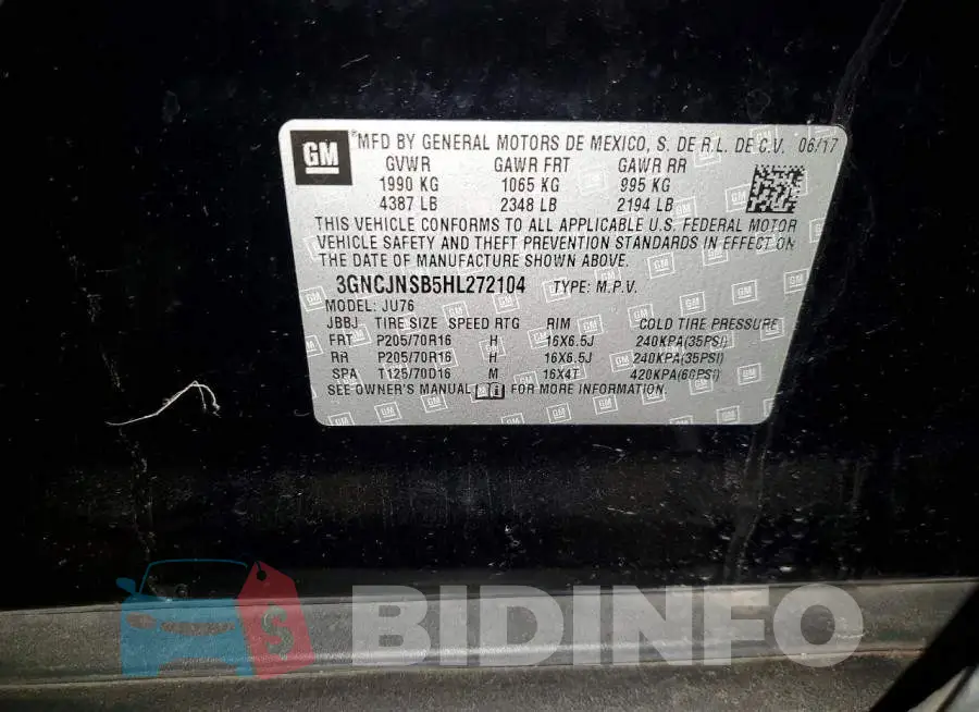 3GNCJNSB5HL272104 Photo# 13