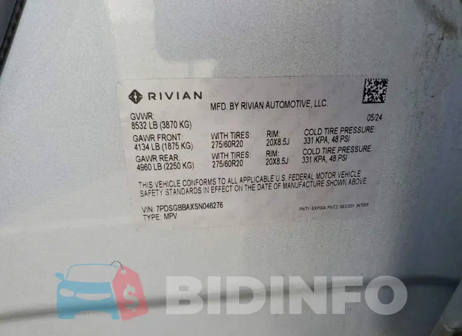 7PDSGBBAXSN046276 Photo# 12