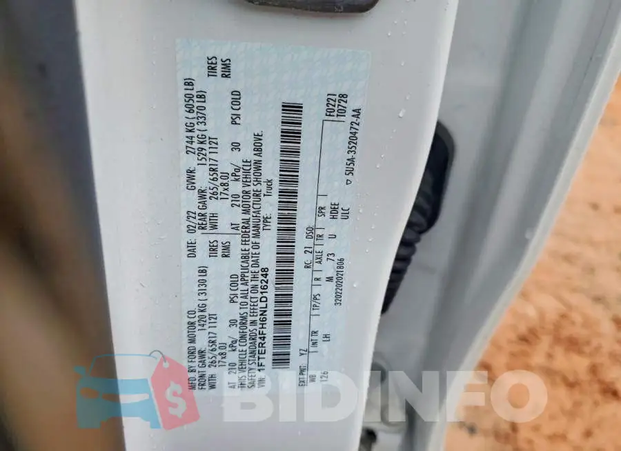 1FTER4FH6NLD16248 Photo# 13