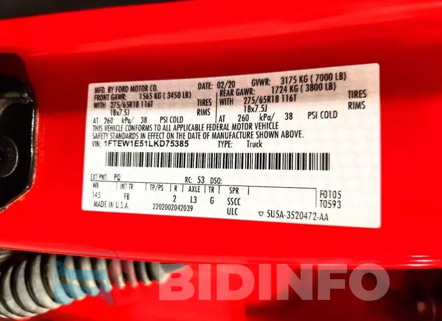 1FTEW1E51LKD75385 Photo# 12