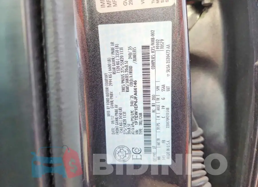 1FTEW1EP6JFA66146 Photo# 12