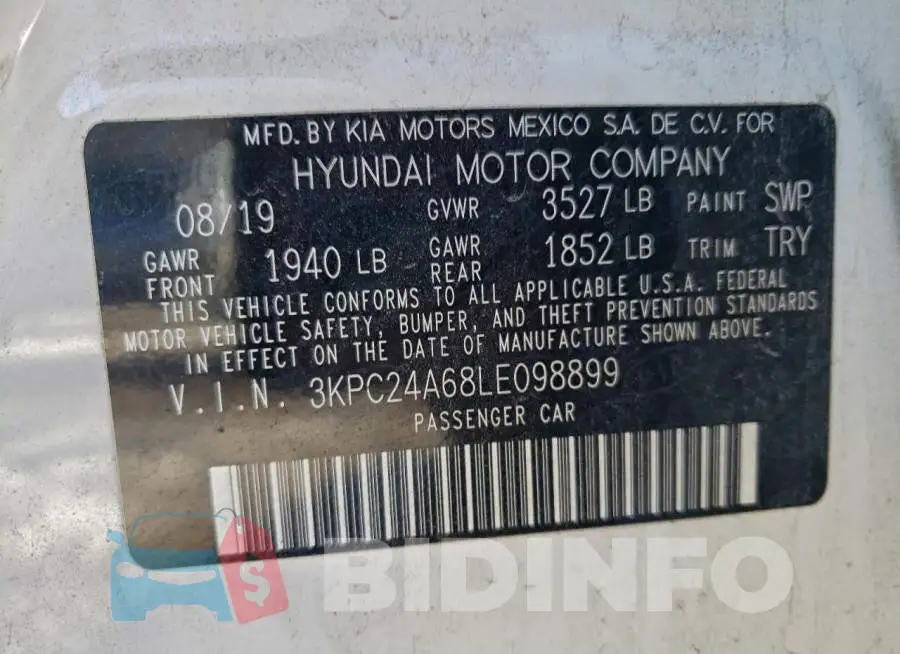 3KPC24A68LE098899 Photo# 12