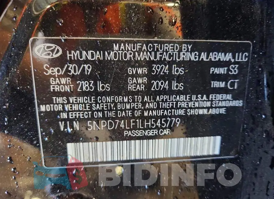 5NPD74LF1LH545779 Photo# 13