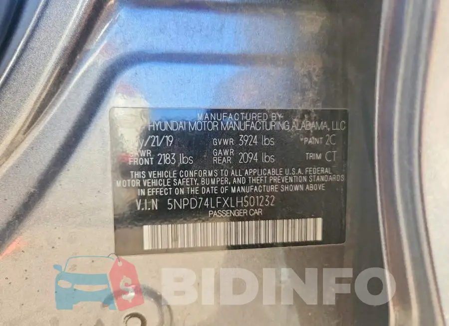 5NPD74LFXLH501232 Photo# 12
