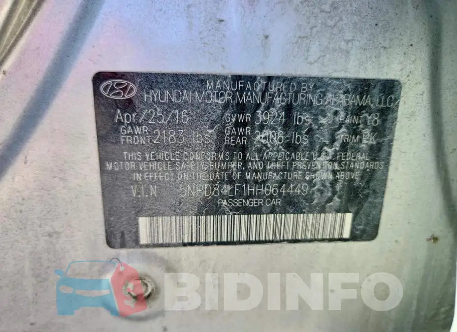 5NPD84LF1HH064449 Photo# 12