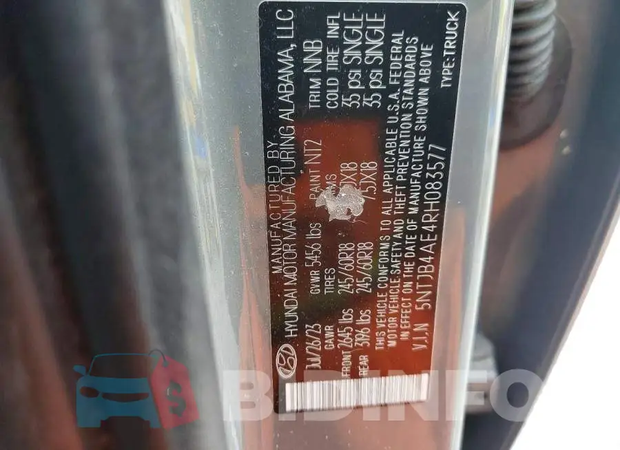 5NTJB4AE4RH083577 Photo# 12