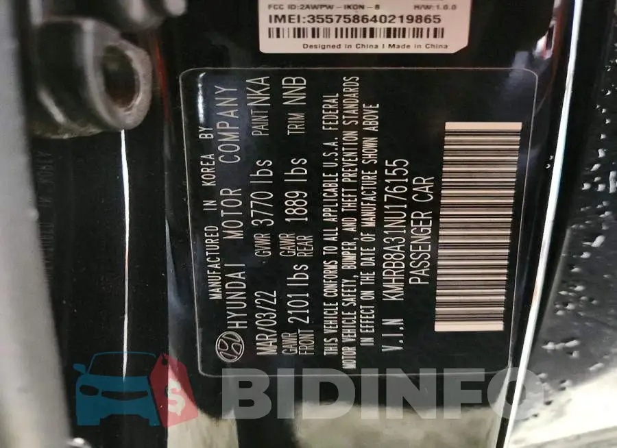 KMHRB8A31NU176155 Photo# 12