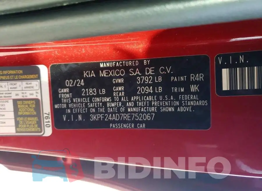3KPF24AD7RE752067 Photo# 12