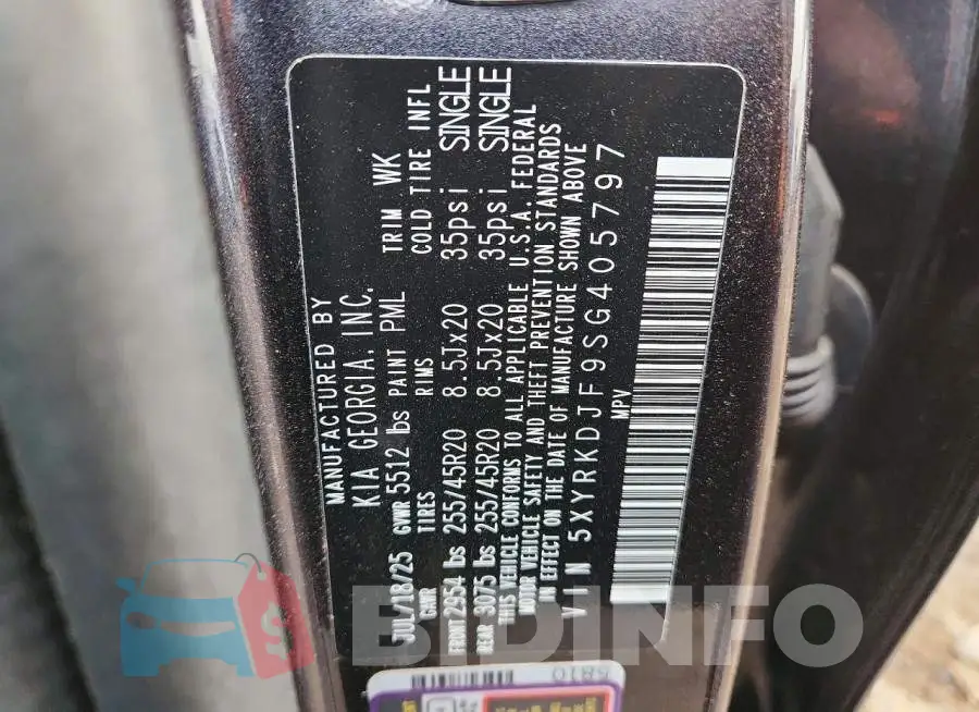 5XYRKDJF9SG405797 Photo# 13