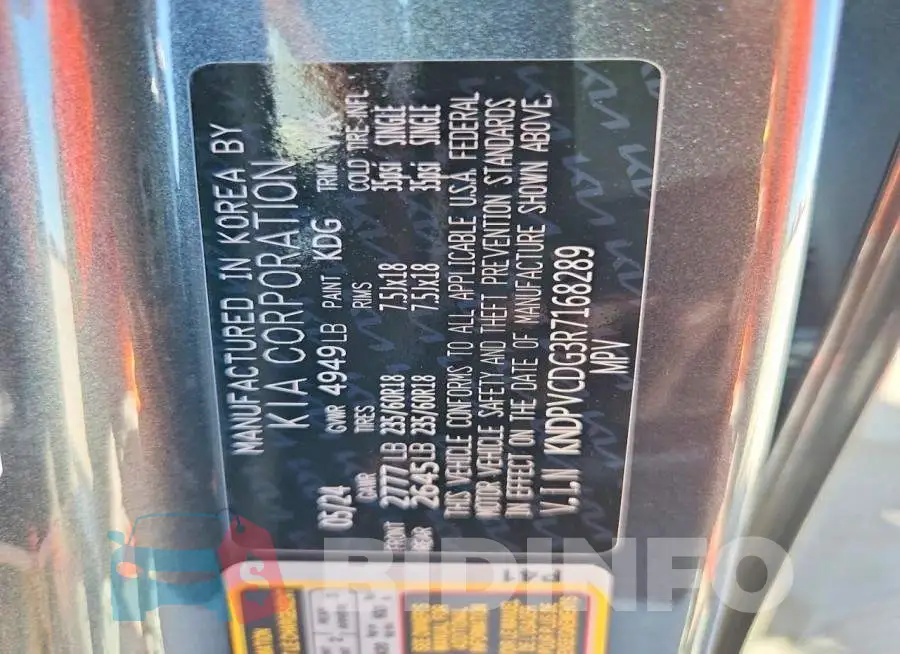 KNDPVCDG3R7168289 Photo# 13