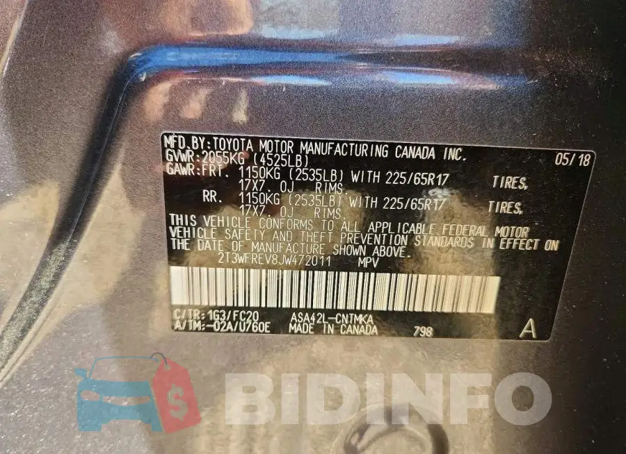 2T3WFREV8JW472011 Photo# 13