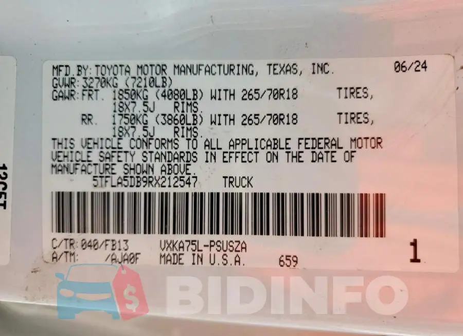 5TFLA5DB9RX212547 Photo# 13