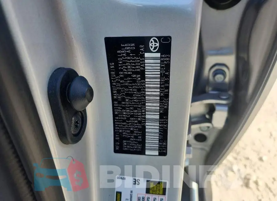 5YFB4MDE1SP282569 Photo# 12