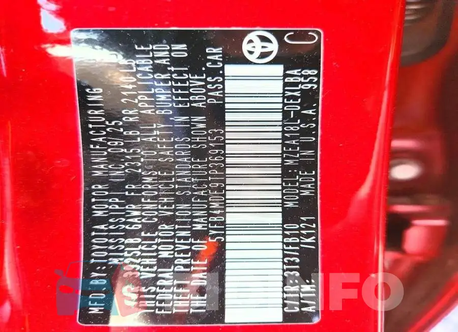 5YFB4MDE9TP369153 Photo# 13