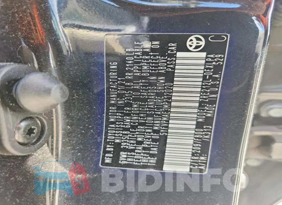 5YFVPMAE3MP212020 Photo# 13