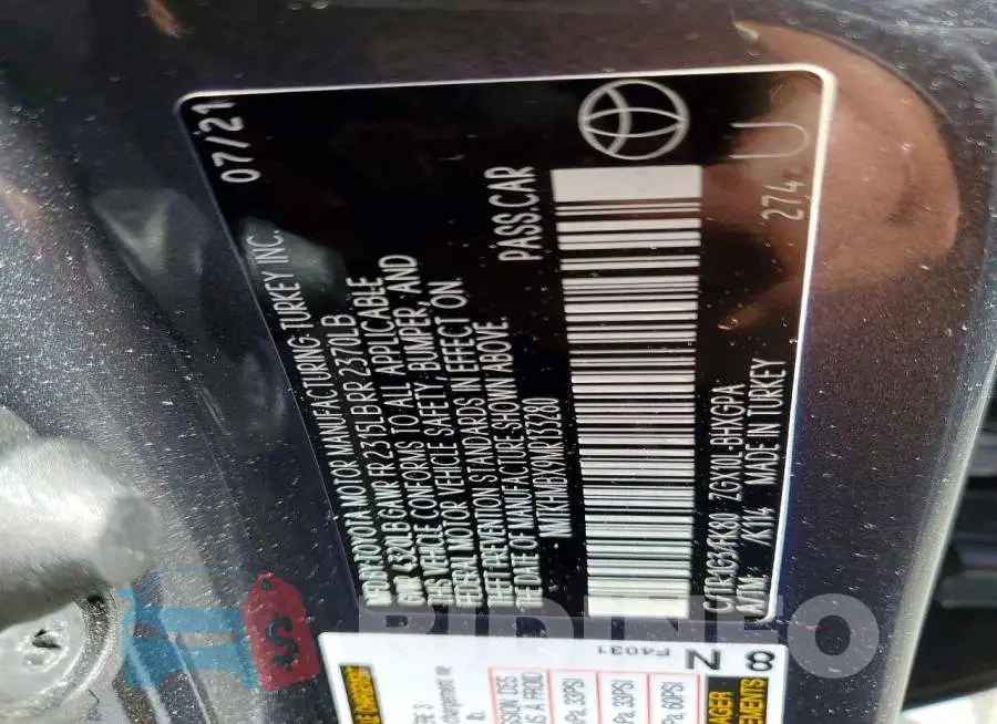 NMTKHMBX9MR133280 Photo# 12