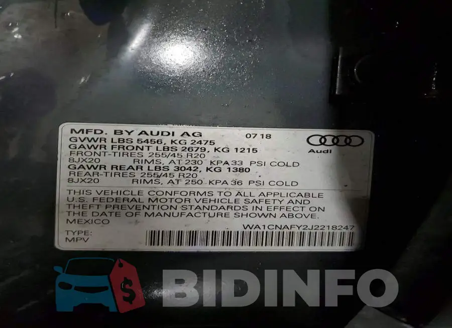 WA1CNAFY2J2218247 Photo# 13
