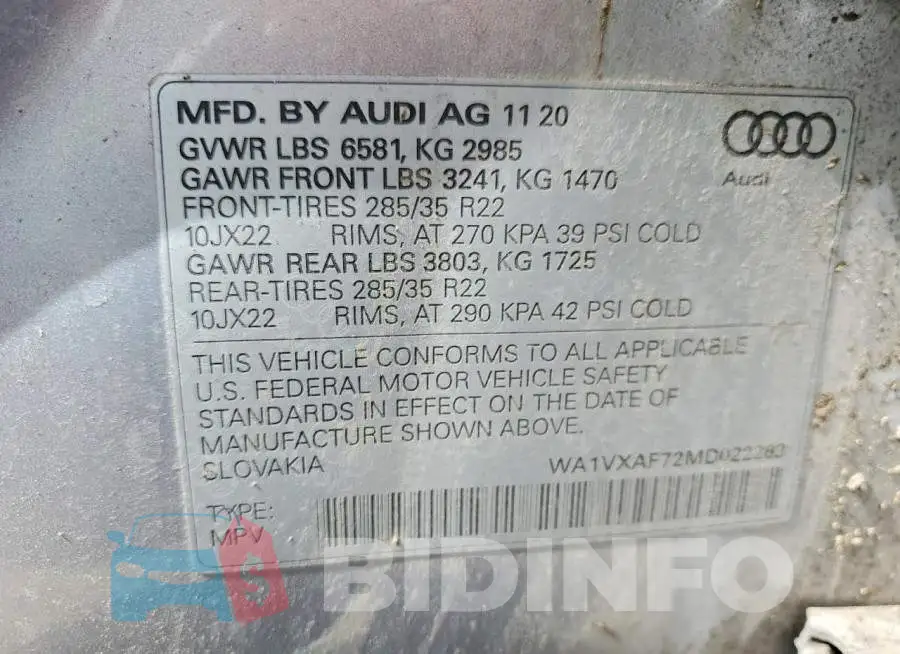 WA1VXAF72MD022263 Photo# 14