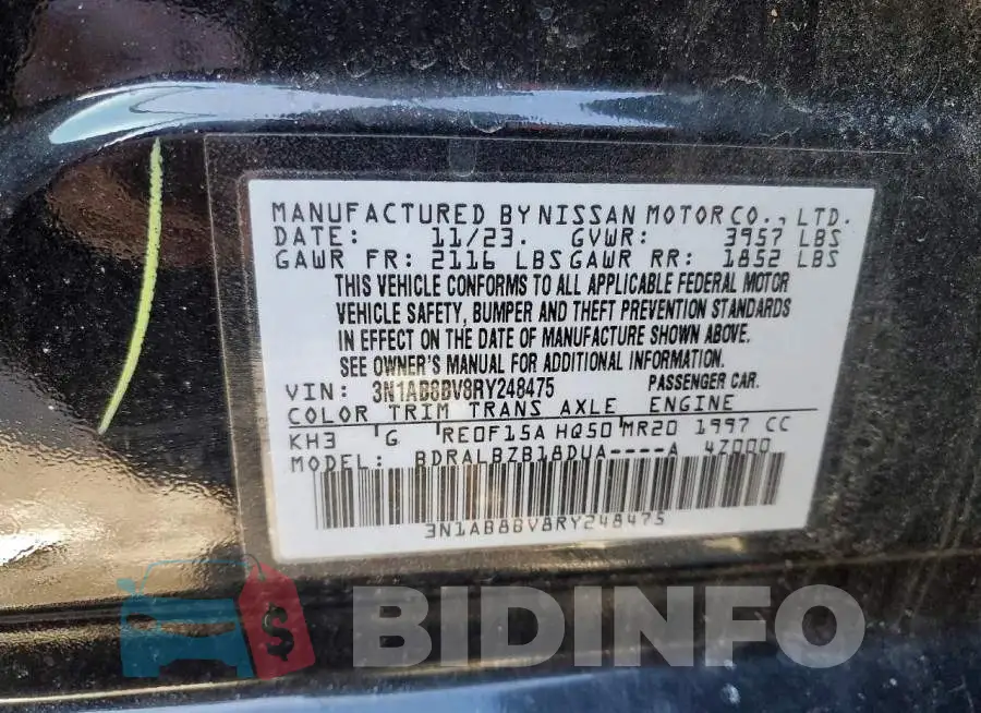 3N1AB8BV8RY248475 Photo# 12