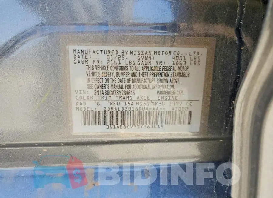 3N1AB8CV7SY284615 Photo# 13