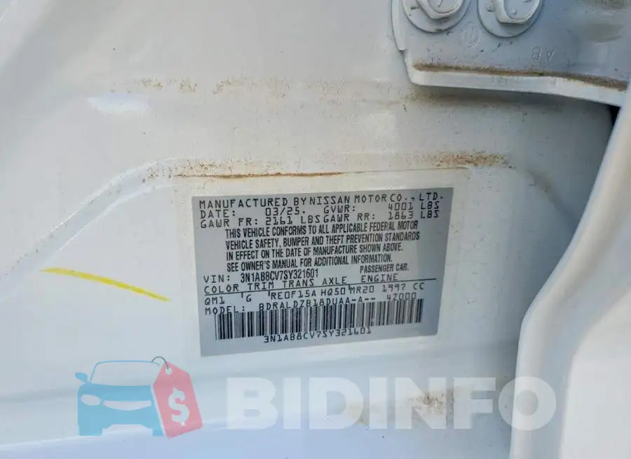 3N1AB8CV7SY321601 Photo# 12