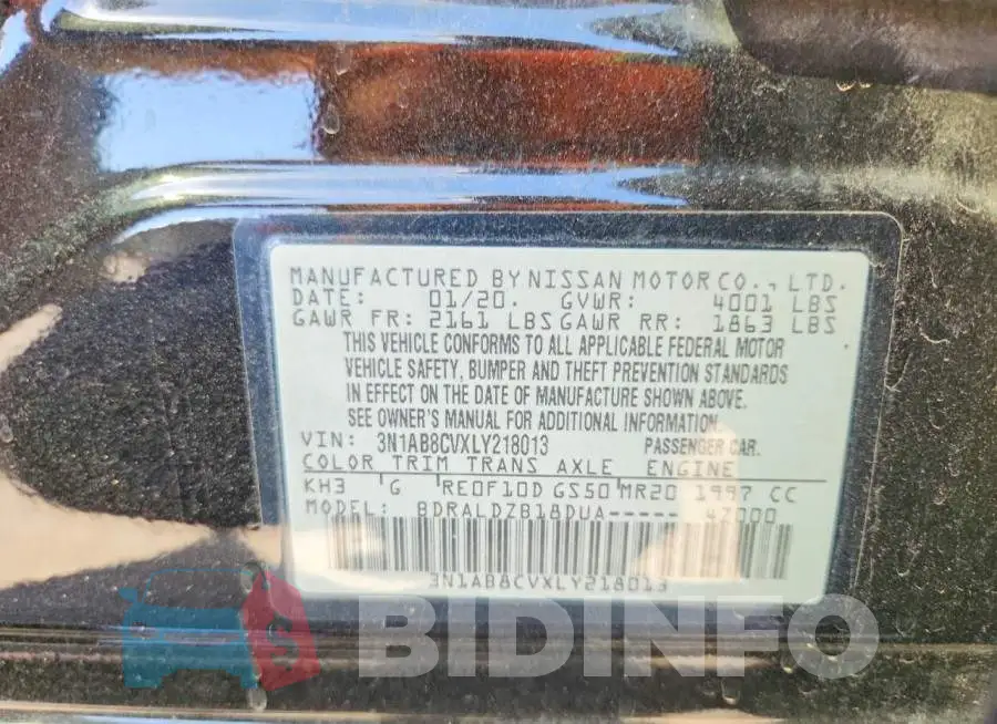 3N1AB8CVXLY218013 Photo# 12