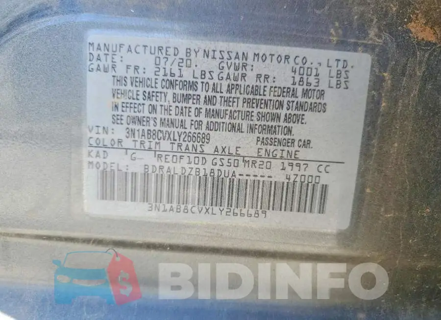 3N1AB8CVXLY266689 Photo# 12