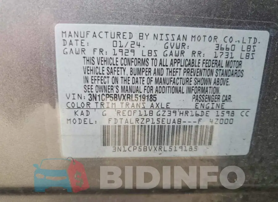 3N1CP5BVXRL519185 Photo# 13