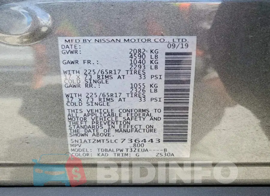 5N1AT2MT5LC736443 Photo# 13